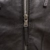 Men Dark Bark Brown Leather Jacket | Premium Sheepskin Quilted Cafe Racer | Vintage Charcoal Distressed Moto Rider Zipper Blouson