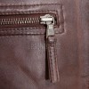 Men Cocoa Brown Leather Jacket | Premium Quilted Sheepskin Cafe Racer | Vintage Chestnut Earth Tone Moto Rider Zipper Blouson