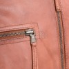 Men Cognac Tan Leather Jacket | Premium Quilted Sheepskin Cafe Racer | Vintage Terracotta Ginger Moto Rider Zipper Blouson
