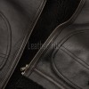 Men Dark Brown Leather Shearling Bomber Jacket | Premium B-3 Aviator Flight Coat | Heavy Winter Warm Fleece Fur Collared Tactical Blouson
