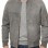 Men Smoke Grey Suede Bomber Jacket | Premium Distressed Nubuck Flight Blouson | Vintage Slate Gray Soft Genuine Leather MA1 Military Outerwear