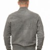 Men Smoke Grey Suede Bomber Jacket | Premium Distressed Nubuck Flight Blouson | Vintage Slate Gray Soft Genuine Leather MA1 Military Outerwear
