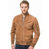 Men Tobacco Brown Suede Bomber Jacket | Premium Distressed Chestnut Flight Blouson | Vintage Russet Ochre Soft Genuine Leather MA1 Combat Coat
