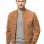 Men Tobacco Brown Suede Bomber Jacket | Premium Distressed Chestnut Flight Blouson | Vintage Russet Ochre Soft Genuine Leather MA1 Combat Coat