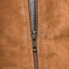 Men Tobacco Brown Suede Bomber Jacket | Premium Distressed Chestnut Flight Blouson | Vintage Russet Ochre Soft Genuine Leather MA1 Combat Coat