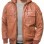 Men Copper Leather Hooded Bomber Jacket | Premium Clay Rust Aviator Field Blouson | Vintage Terracotta Genuine Nappa Multi-Pocket Combat Coat