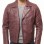 Men Burgundy Maroon Leather Biker Jacket | Premium Quilted Oxblood Brando Moto Blouson | Vintage Wine Red Genuine Nappa Asymmetric Rocker Coat