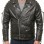 Men Black Leather Eagle Biker Jacket | Premium Laced Sleeve Cruiser Moto Coat | Vintage Live to Ride Embossed Genuine Cowhide Chopper Blouson