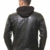 Men's Premium Vintage Coffee Tan Leather Jacket | Top-Grain Cowhide Flight Blouson with Funnel Neck and Storm Flap for Men