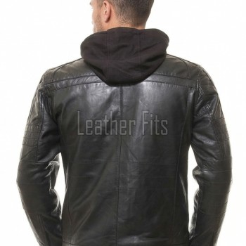 Men's Premium Vintage Coffee Tan Leather Jacket | Top-Grain Cowhide Flight Blouson with Funnel Neck and Storm Flap for Men