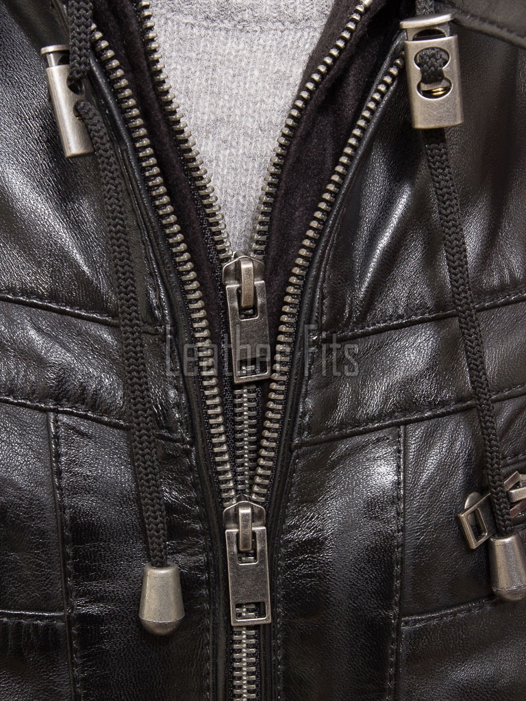 Men's Premium Vintage Coffee Tan Leather Jacket | Top-Grain Cowhide Flight Blouson with Funnel Neck and Storm Flap for Men