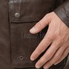 Men Dark Brown Leather Long Coat | Premium Sheepskin Tailored Field Overcoat | Luxury Business Formal Winter Evening Trench Jacket
