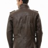 Men Dark Brown Leather Long Coat | Premium Lambskin Tailored Field Overcoat | Luxury Dual Closure Smart Business Formal Winter Trench Jacket