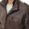 Men Dark Brown Leather Long Coat | Premium Lambskin Tailored Field Overcoat | Luxury Dual Closure Smart Business Formal Winter Trench Jacket