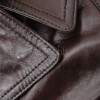 Men Coffee Brown Leather Long Coat | Luxury Lambskin Military Field Duster | Elite Smart Corporate Winter Evening Outerwear Trench Jacket