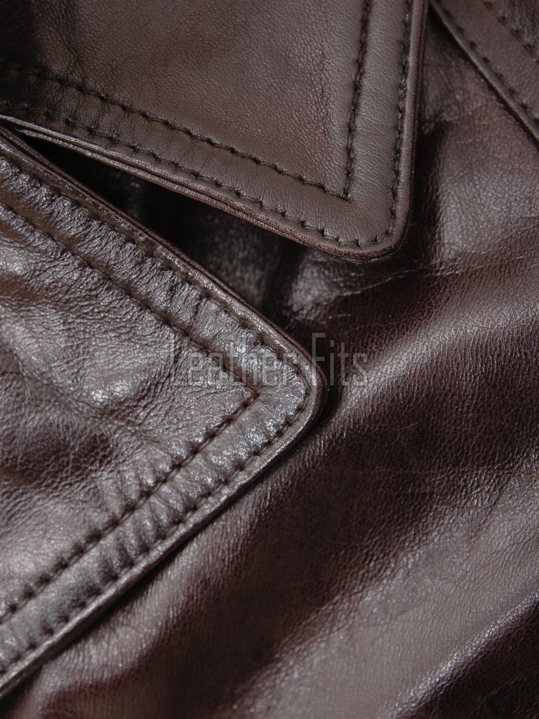 Men Coffee Brown Leather Long Coat | Luxury Lambskin Military Field Duster | Elite Smart Corporate Winter Evening Outerwear Trench Jacket