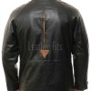 Men Black Leather Parka Long Coat | Premium Sheepskin Tan Accent Hooded Duster | Luxury Executive Urban Winter Storm Trench Jacket