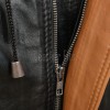 Men Black Leather Parka Long Coat | Premium Sheepskin Tan Accent Hooded Duster | Luxury Executive Urban Winter Storm Trench Jacket