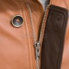 Men Tan Leather Long Coat | Premium Sheepskin Hooded Field Parka | Luxury Metropolitan Smart Business Formal Winter Trench Utility Jacket