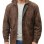 Men Distressed Brown Leather Parka Coat | Rugged Mahogany Sheepskin Field Duster | Luxury Executive Winter Weatherproof Utility Jacket