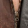 Men Distressed Brown Leather Parka Coat | Rugged Mahogany Sheepskin Field Duster | Luxury Executive Winter Weatherproof Utility Jacket