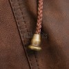 Men Distressed Brown Leather Parka Coat | Rugged Mahogany Sheepskin Field Duster | Luxury Executive Winter Weatherproof Utility Jacket