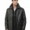 Men Black Leather Winter Coat | Premium Sheepskin Faux Fur Trimmed Duster | Luxury Business Formal Onyx Heavy Insulated Trench Jacket