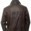 Men Dark Brown Leather Car Coat | Premium Espresso Sheepskin Sherpa Lined Duster | Luxury Business Formal Insulated Cold Weather Jacket