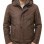 Men Brown Leather Hooded Parka | Premium Cocoa Sheepskin Fleece Lined Overcoat | Luxury Executive Winter Insulated Field Trench Coat