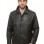Men Black Leather City Coat | Premium Obsidian Lambskin Tailored Duster | Luxury Professional Winter Mid Length Executive Jacket