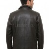 Men Black Leather City Coat | Premium Obsidian Lambskin Tailored Duster | Luxury Professional Winter Mid Length Executive Jacket