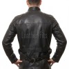 Men Black Leather Field Coat | Premium Onyx Lambskin Belted Safari Duster | Luxury Professional Winter Utility Executive Overcoat