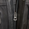 Men Charcoal Leather Quilted Car Coat | Premium Obsidian Sheepskin Moto Duster | Luxury Winter Diamond Stitch Urban Patrol Overcoat