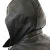 Men Hooded Black Leather Duffle Coat | Premium Onyx Sheepskin Toggle Parka Overcoat | Luxury Tartan Plaid Winter Heavy Outerwear