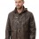 Men Hooded Brown Leather Duffle Coat | Premium Cocoa Lambskin Toggle Parka Overcoat | Luxury Vintage Plaid Lined Winter Heavy Outerwear