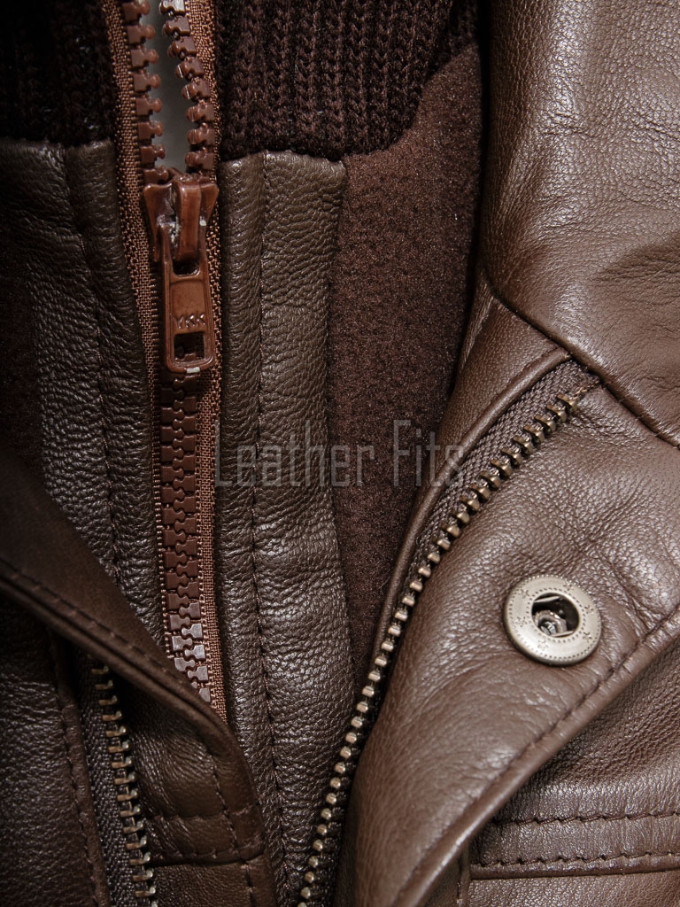 Men Espresso Brown Leather Field Coat | Premium Walnut Sheepskin Multi Pocket Duster | Luxury Winter Layered Utility Patrol Overcoat