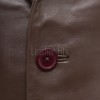 Men Umbra Brown Leather Long Coat | Premium Espresso Lambskin Car Duster | Luxury Winter Single Breasted Minimalist Overcoat