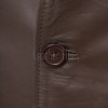 Men Mahogany Brown Leather Long Coat | Luxury Bronze Lambskin Winter Trench | Premium Single Breasted Tailored Car Duster Overcoat