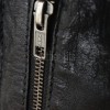 Men Onyx Black Leather Long Coat | Tactical Urban Winter Car Duster | Luxury Textured Sheepskin Military Style Overcoat