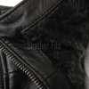 Men Obsidian Black Leather Car Coat | Premium Layered Winter Duster Jacket | Luxury Detachable Shearling Collar Cold Weather Overcoat