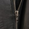 Men Obsidian Black Leather Car Coat | Premium Layered Winter Duster Jacket | Luxury Detachable Shearling Collar Cold Weather Overcoat