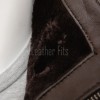 Men Mahogany Brown Leather Car Coat | Luxury Layered Winter Overcoat | Premium Smooth Lambskin Detachable Trim Long Duster Jacket
