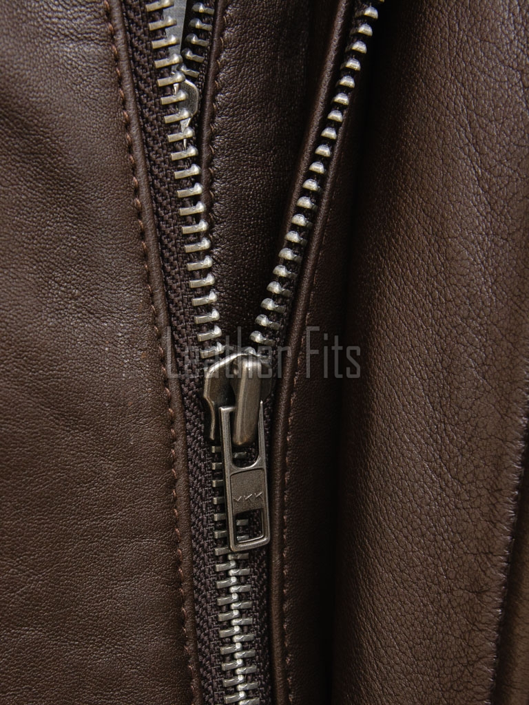 Men Mahogany Brown Leather Car Coat | Luxury Layered Winter Overcoat | Premium Smooth Lambskin Detachable Trim Long Duster Jacket
