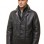 Men Dark Charcoal Leather Car Coat | Luxury Shearling Lined Winter Duster Jacket | Premium Matte Sheepskin Insulated Heavy Overcoat