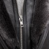 Men Dark Charcoal Leather Car Coat | Luxury Shearling Lined Winter Duster Jacket | Premium Matte Sheepskin Insulated Heavy Overcoat