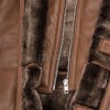 Men Tan Saddle Leather Car Coat | Luxury Winter Shearling Lined Duster Jacket | Premium Cognac Sheepskin Insulated Heavy Overcoat