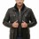Men Obsidian Black Leather Field Coat | Multi Pocket Military Winter Parka | Premium Lambskin Insulated Double Zip Long Overcoat