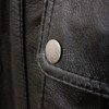 Men Obsidian Black Leather Field Coat | Multi Pocket Military Winter Parka | Premium Lambskin Insulated Double Zip Long Overcoat