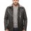Men Charcoal Grey Leather Car Coat | Luxury Winter Shearling Lined Overcoat | Premium Lambskin Insulated Double Zip Heavy Duster