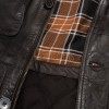 Men Black Leather Hooded Field Coat | Plaid Lined Military Utility Parka | Premium Distressed Lambskin Insulated Long Winter Overcoat